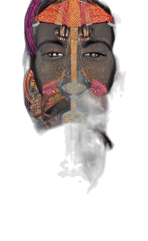 mask, face, hat, crown, photorealistic, fantasy art, concept art, watercolor transparent PNG cut-out