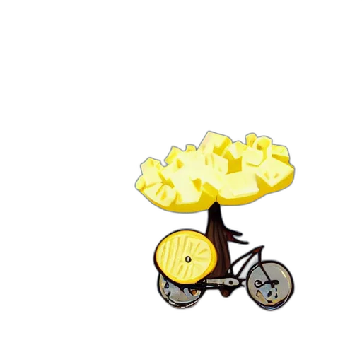 food, car, weapon, furniture, pixel art, concept art, 3d render, golden transparent PNG cut-out