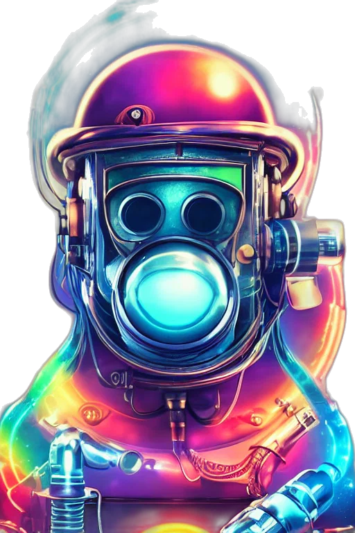 mask, robot, face, concept art transparent PNG cut-out