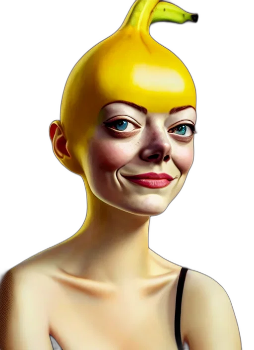 face, mask, robot, hair, photorealistic, 3d render, concept art, cartoon transparent PNG cut-out