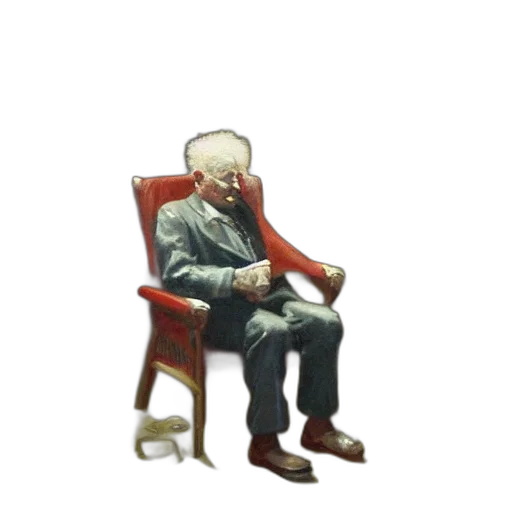 furniture, robot, staff, face, pixel art, concept art, 3d render, photorealistic transparent PNG cut-out
