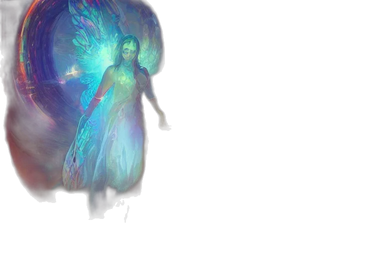 dress, creature, dragon, robot, concept art, fantasy art, vaporwave, 3d render transparent PNG cut-out