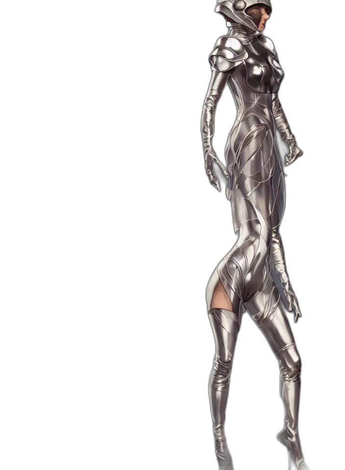 dress, staff, robot, jewelry transparent PNG cut-out