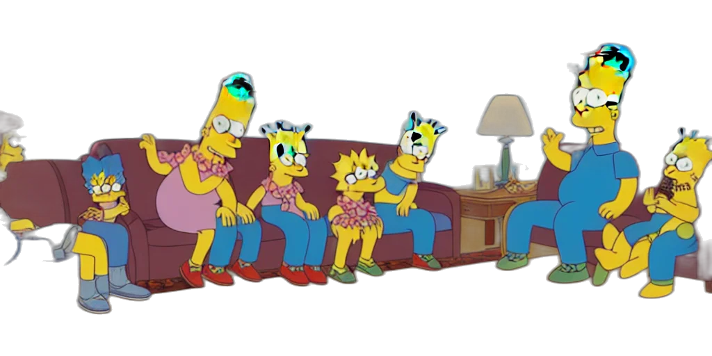 furniture, crown, mask, hat, concept art, cartoon, vaporwave, pixel art transparent PNG cut-out