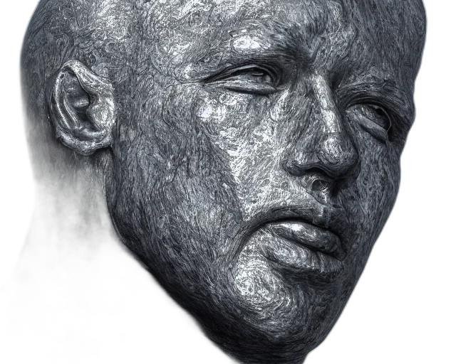 face, mask, creature, photorealistic, pencil sketch, concept art, 3d render, giant transparent PNG cut-out