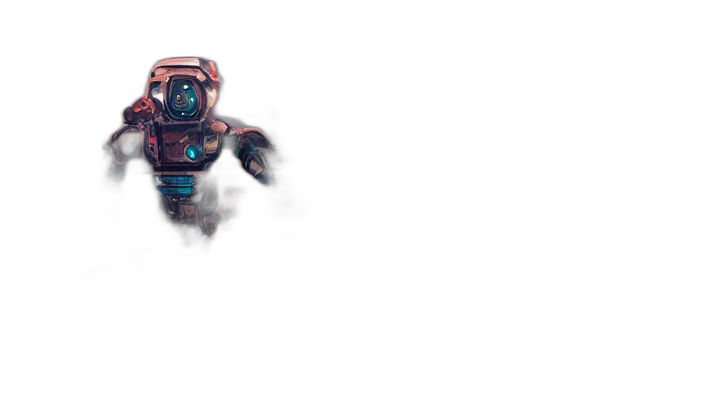 robot, weapon, staff, dragon transparent PNG cut-out