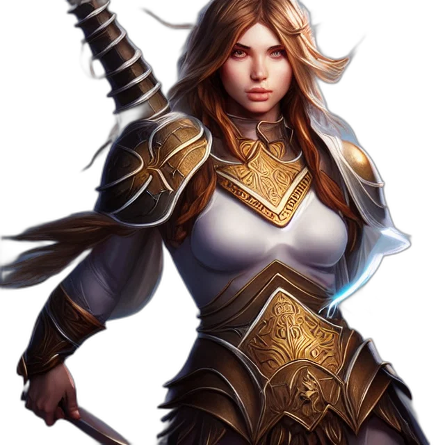 sword, staff, weapon, fantasy art, concept art, pixel art, comic book art, golden transparent PNG cut-out