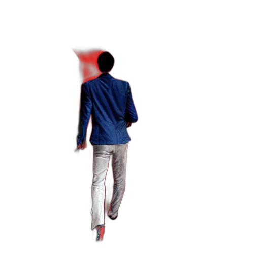 jacket, staff, umbrella, mask transparent PNG cut-out