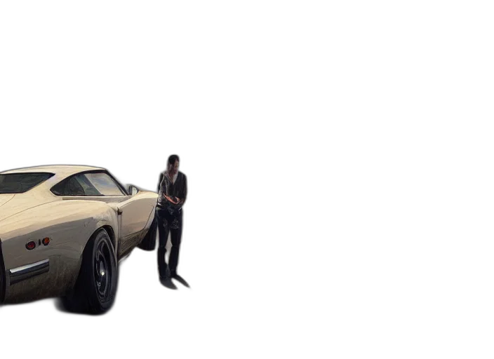 car, weapon, jacket, robot, 3d render, concept art, photorealistic, cartoon transparent PNG cut-out