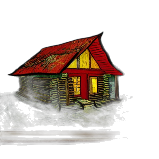 building, furniture, concept art, watercolor, photorealistic, 3d render, fog, rain transparent PNG cut-out