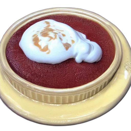 food, 3d render, vladimir, pudding transparent PNG cut-out