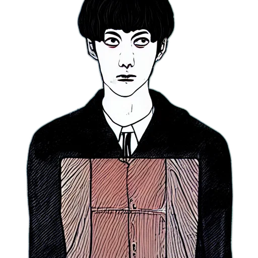 jacket, face, mask, staff transparent PNG cut-out