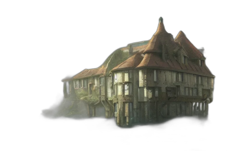 building, crown, concept art, 3d render transparent PNG cut-out