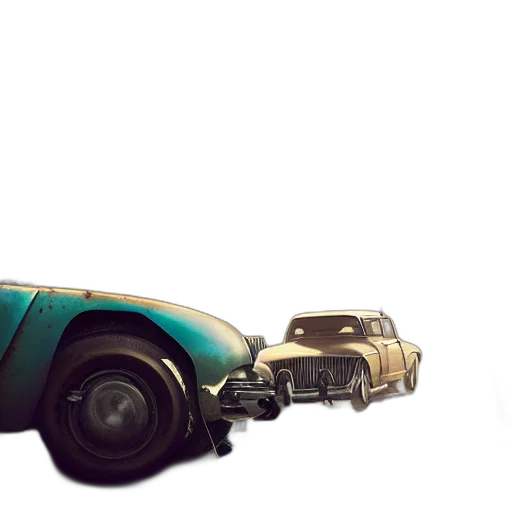 car, robot, weapon, concept art, 3d render, cyberpunk, fantasy art, green transparent PNG cut-out