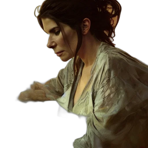 face, photorealistic, oil painting, concept art transparent PNG cut-out