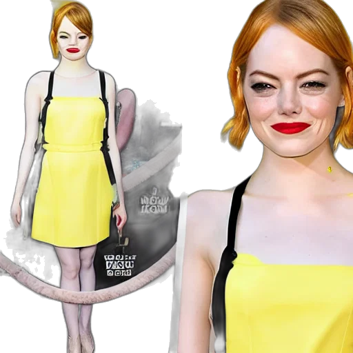 dress, cartoon, photorealistic, concept art, comic book art, golden, emma, stone transparent PNG cut-out