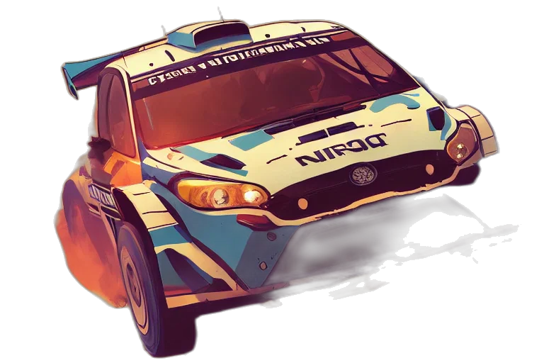 car, concept art, fantasy art, 3d render transparent PNG cut-out