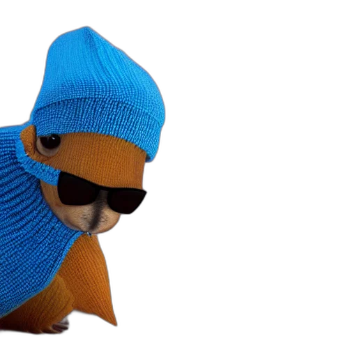 hat, jacket, mask, creature transparent PNG cut-out