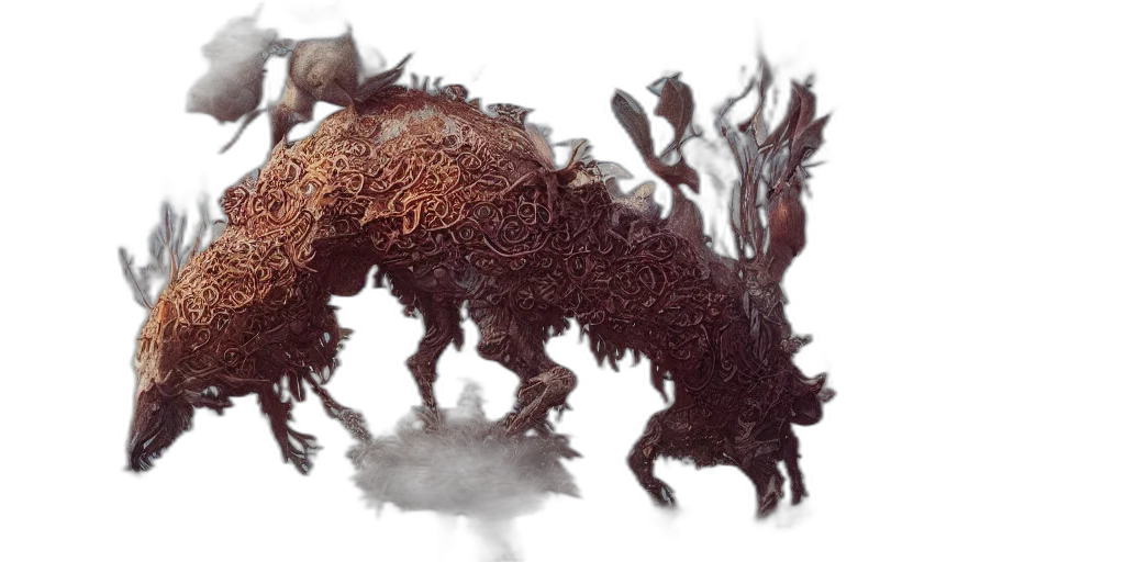 dragon, creature, animal, hair transparent PNG cut-out