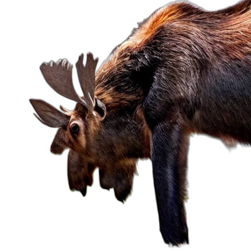 animal, creature, hair, crown, photorealistic, concept art, 3d render, fantasy art transparent PNG cut-out