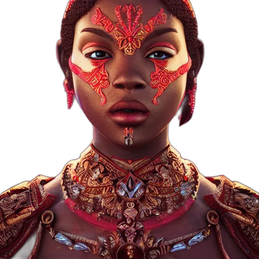 mask, crown, face, jewelry, concept art, fantasy art, photorealistic, red transparent PNG cut-out