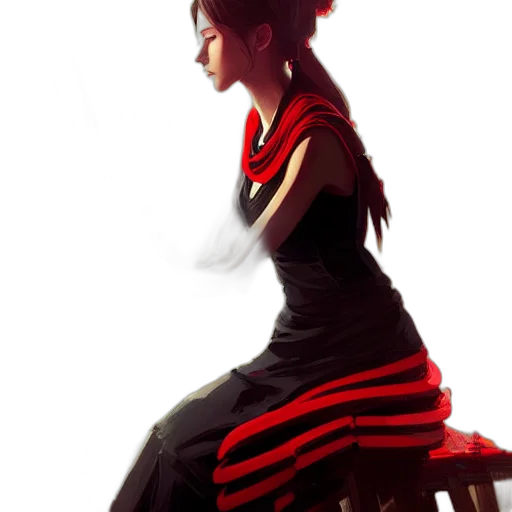 dress, staff, jewelry, concept art, fantasy art, photorealistic, anime, neon lights transparent PNG cut-out