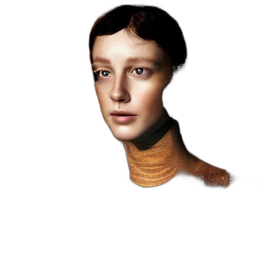hair, face, mask, hat, photorealistic, 3d render, concept art, fantasy art transparent PNG cut-out