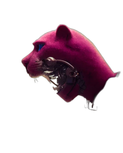 mask, animal, creature, crown, 3d render, concept art, photorealistic, fantasy art transparent PNG cut-out