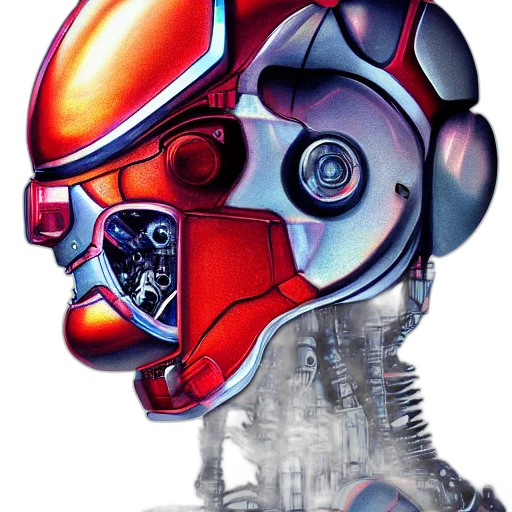robot, mask, face, concept art transparent PNG cut-out