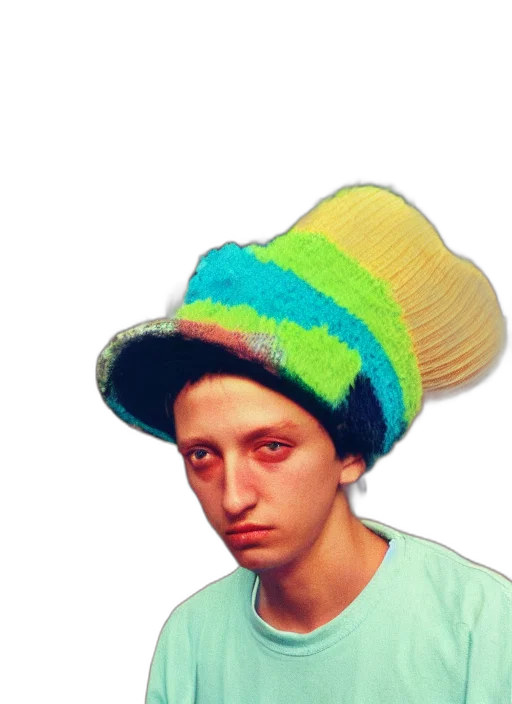 hat, face, hair, creature, photorealistic, 3d render, oil painting, pixel art transparent PNG cut-out