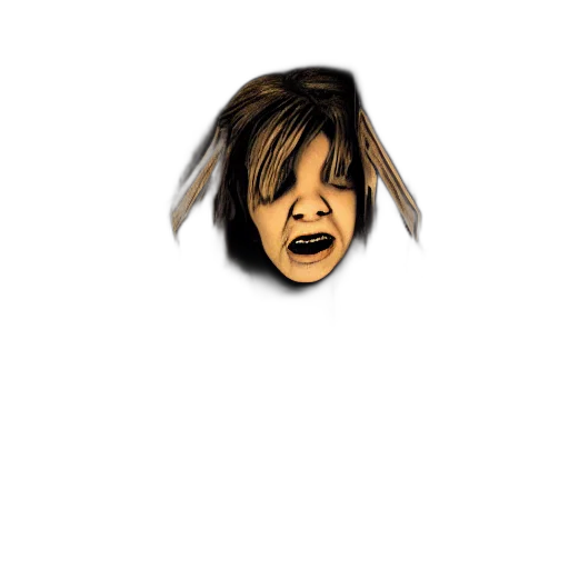 mask, face, hair, creature transparent PNG cut-out