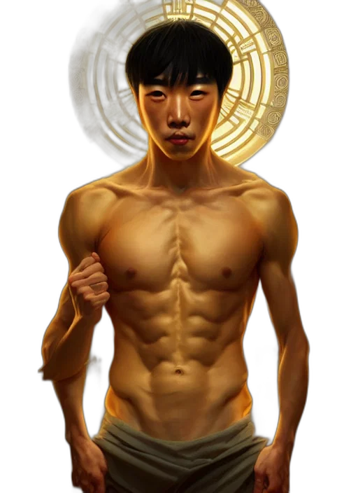 photorealistic, concept art, pixel art, fantasy art, symmetry, portrait, chinese, attractive transparent PNG cut-out