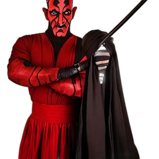 staff, mask, jacket, weapon transparent PNG cut-out