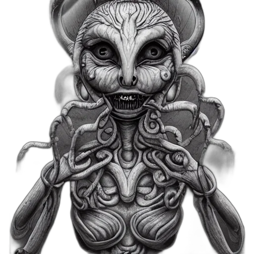 creature, mask, jewelry, face transparent PNG cut-out