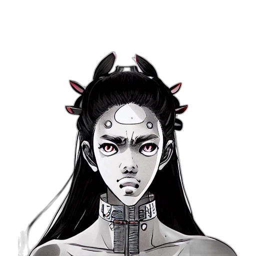 crown, mask, face, staff, anime, comic book art, fantasy art, concept art transparent PNG cut-out