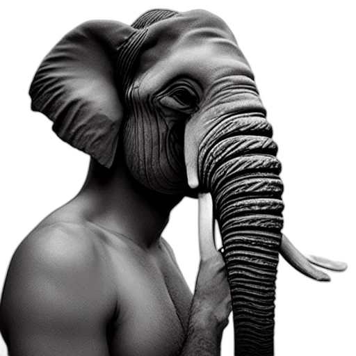 animal, creature, mask, hat, photorealistic, concept art, 3d render, fantasy art transparent PNG cut-out