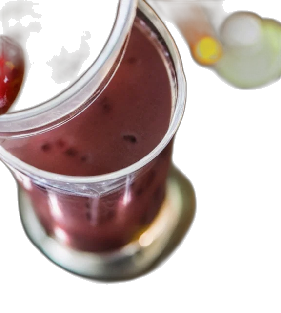 food, photorealistic, photo, close, glass, boba, tea, table transparent PNG cut-out