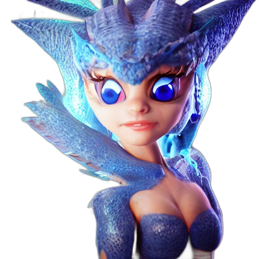 dragon, creature, 3d render, fantasy art transparent PNG cut-out