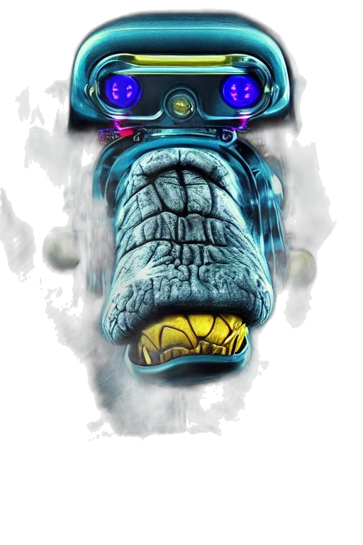 robot, mask, face, creature transparent PNG cut-out