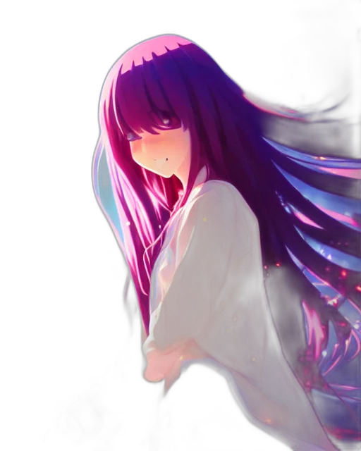 dress, creature, hair, face transparent PNG cut-out