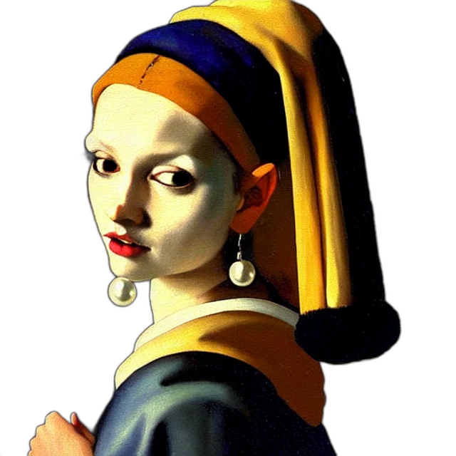 face, mask, jewelry, staff, photorealistic, oil painting, concept art, fantasy art transparent PNG cut-out