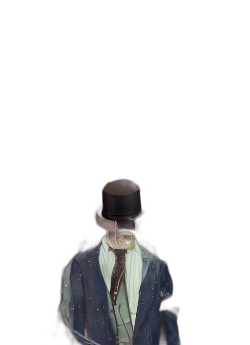 hat, mask, jacket, robot, 3d render, concept art, photorealistic, pixel art transparent PNG cut-out