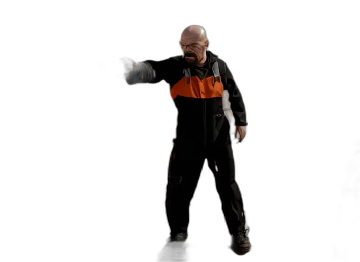 jacket, staff, 3d render, concept art transparent PNG cut-out