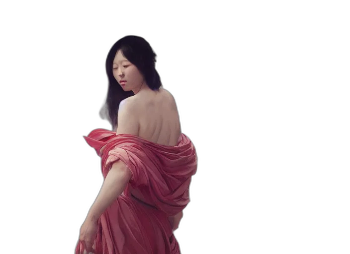 dress, photorealistic, concept art, oil painting transparent PNG cut-out