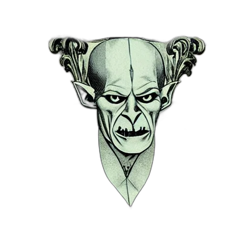 mask, staff, face, creature transparent PNG cut-out