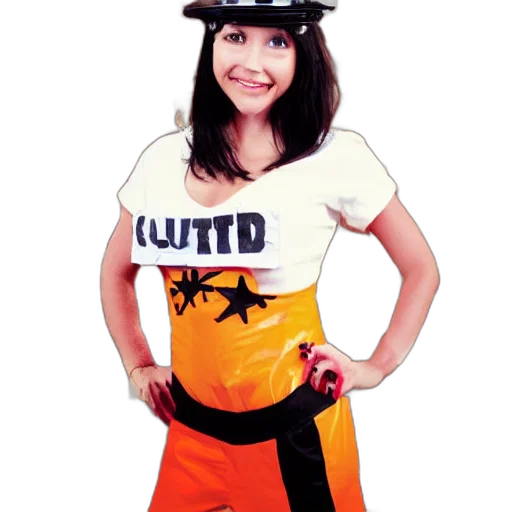 hat, dress, staff, robot transparent PNG cut-out