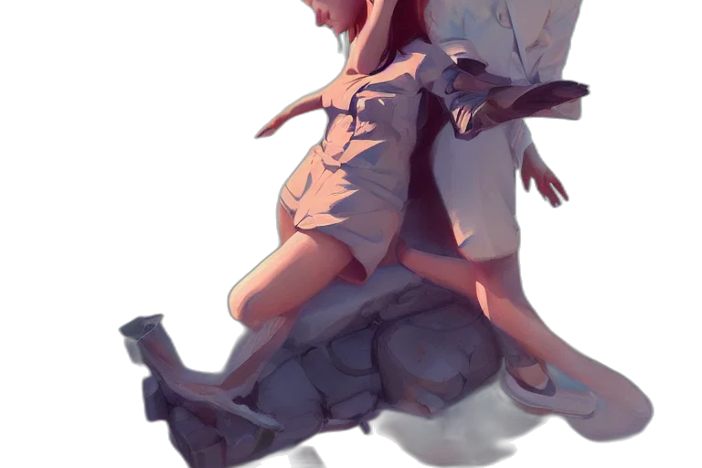dress, creature, jacket, weapon transparent PNG cut-out