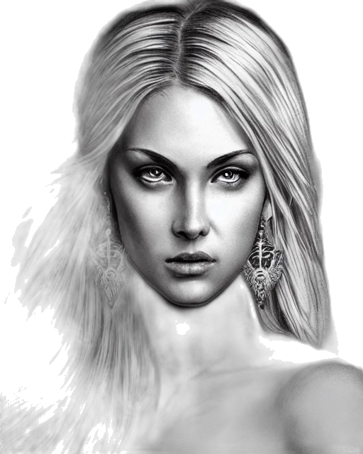 face, jewelry, photorealistic, fantasy art, comic book art, pencil sketch, tattoo, sketch transparent PNG cut-out