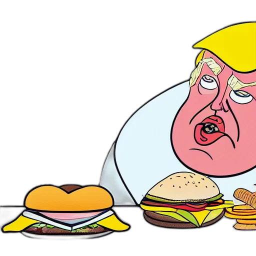 food, cartoon, concept art, close transparent PNG cut-out