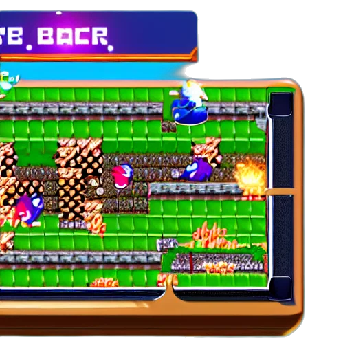 pixel art, fire, game, maker, screenshot, sonic transparent PNG cut-out